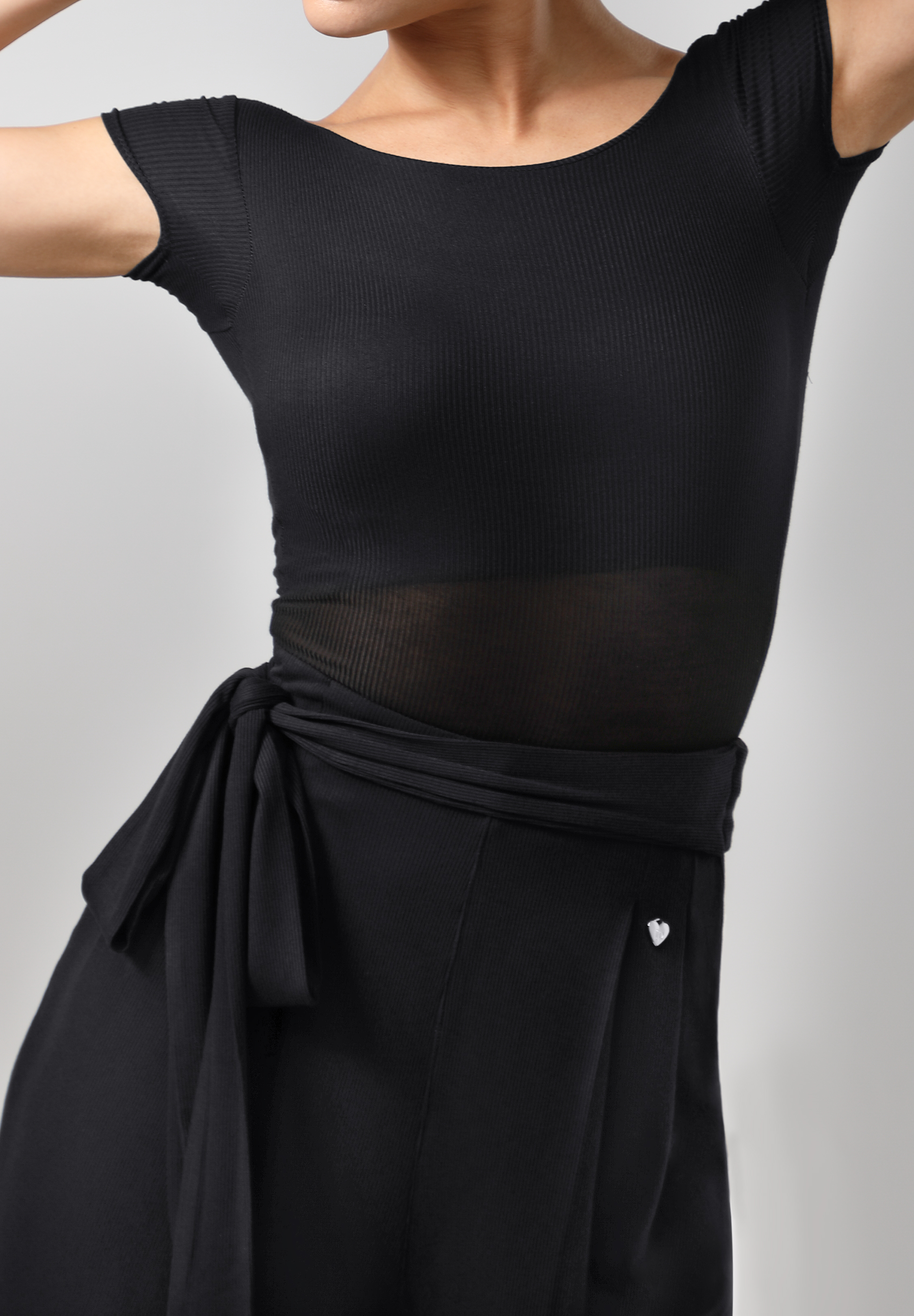 TID Casual Ribbed Practice Tee M397-Black