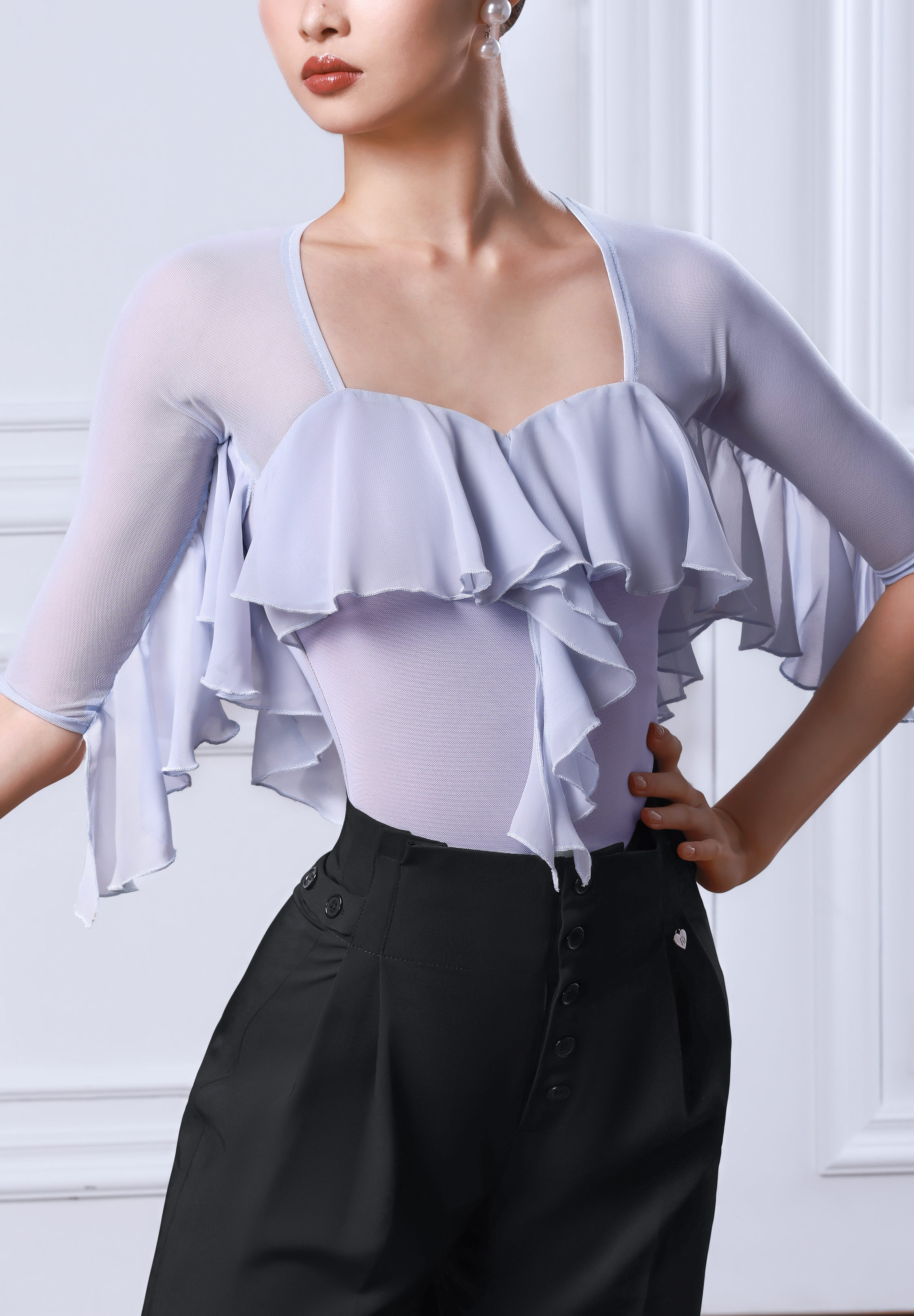 TID Serenade Flounce Body B086-Ice Blue