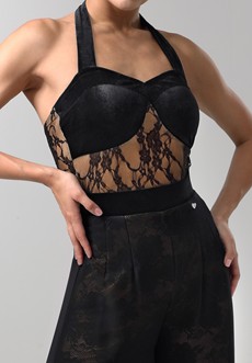 TID Velvet Halter Neck Dance Top M411