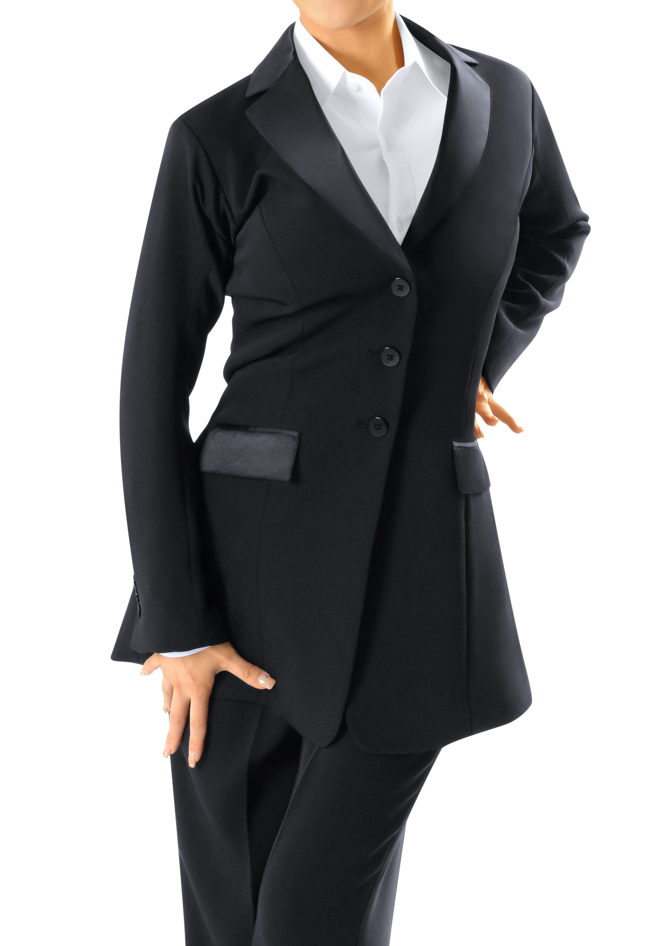 Taka Ladies Long Jacket LJ02-Black