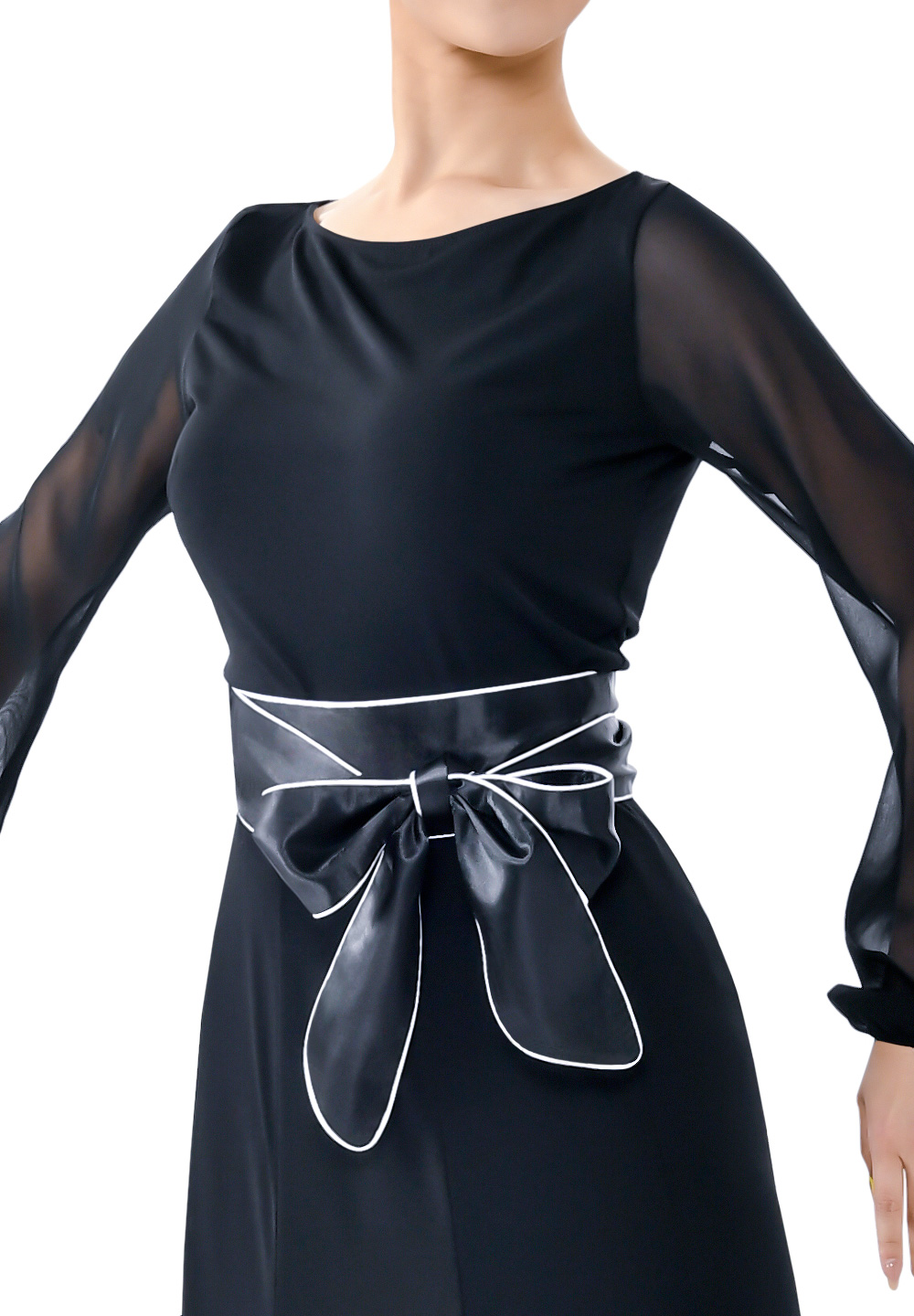 Taka Puff Sleeve Dance Top LP-BL45-Black