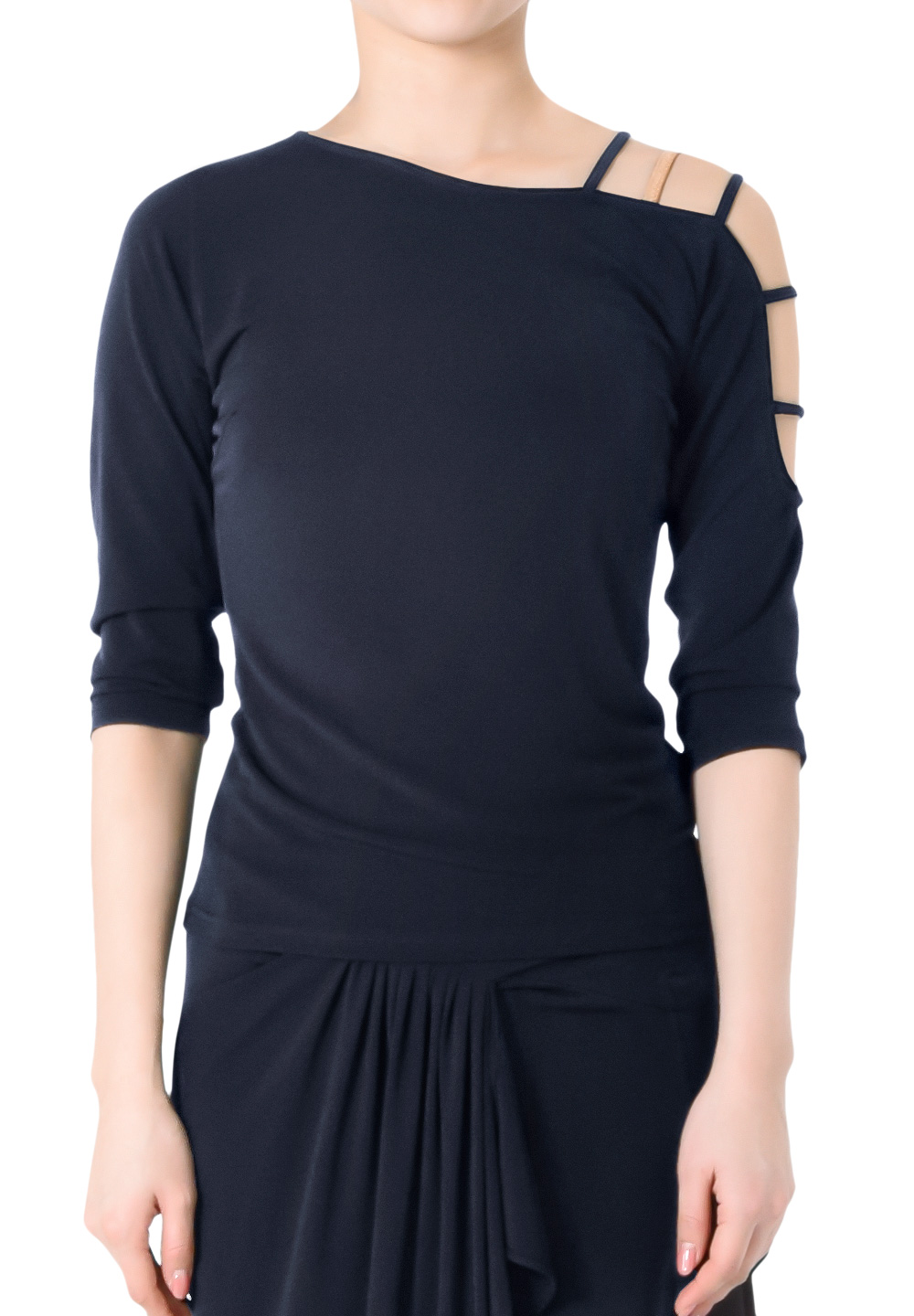 Taka Strapy Shoulder Dance Top KR1811NA-BL196-Black