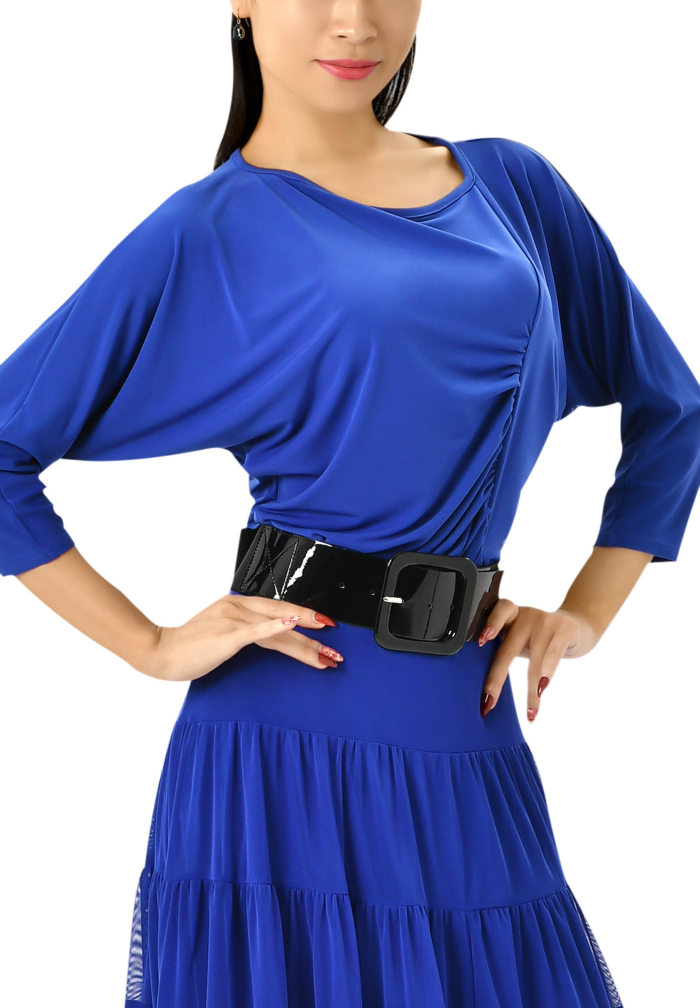 Taka Womens Dolman Sleeve Dance Top KR1708-BL70-Blue
