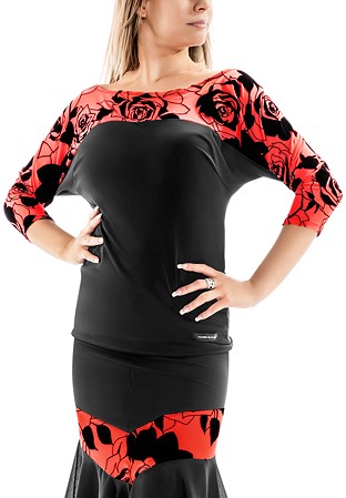 Victoria Blitz Line Top-Black/Orange