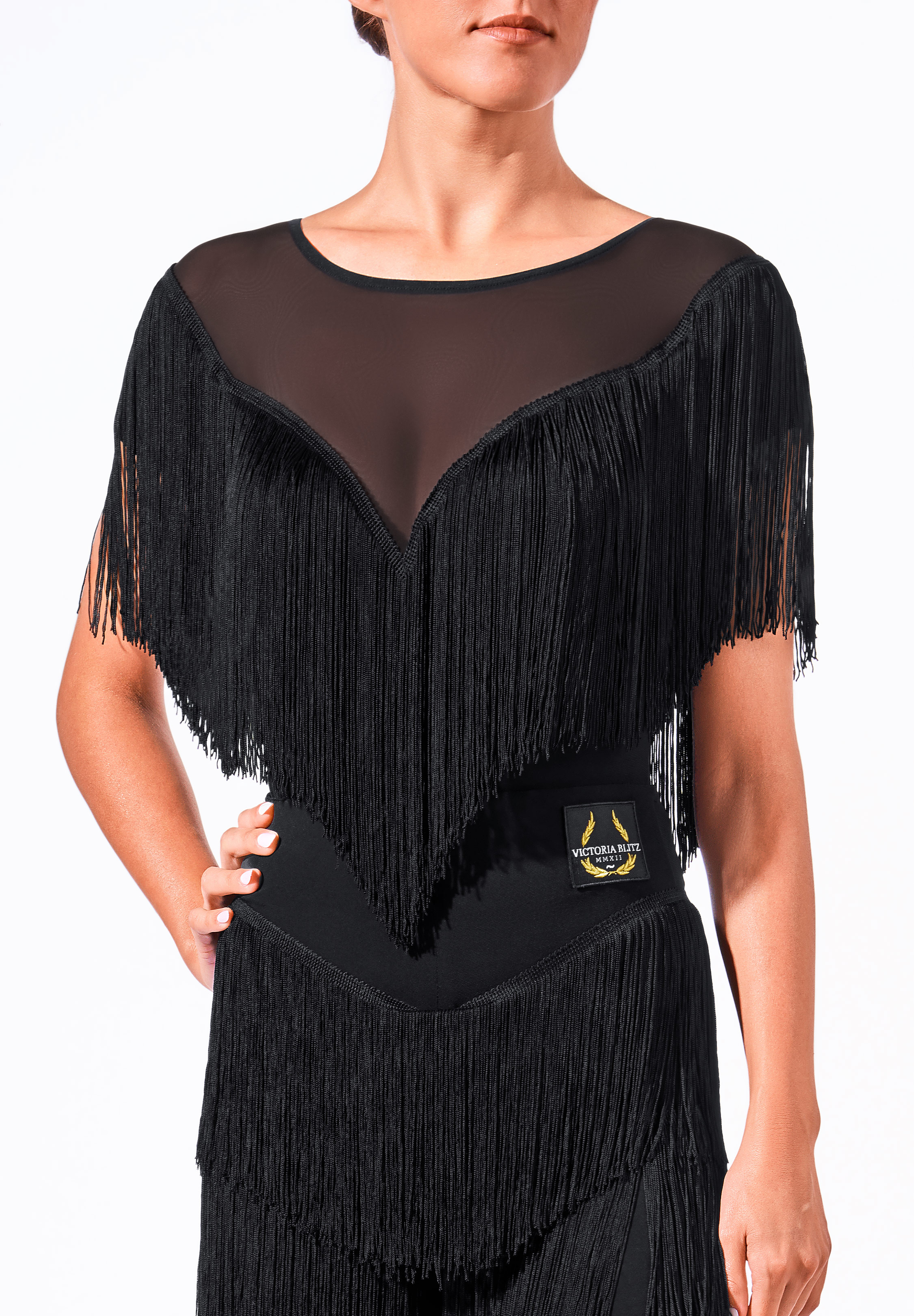 Victoria Blitz Womens Dance Bodysuit Sally-Black