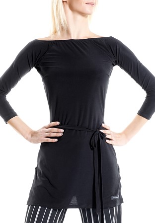 Victoria Blitz Womens Dance Top Ocean-Black