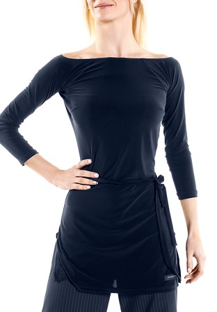 Victoria Blitz Womens Dance Top Ocean-Blue
