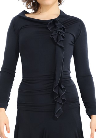 Zdenka Arko Ruched Dance Top T1402-Black