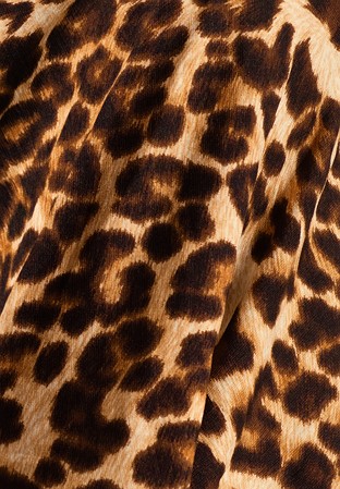 Chrisanne Clover Animal Print On Luxury Crepe