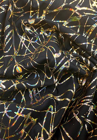 Chrisanne Clover Chaos Foil On Lightweight Lycra