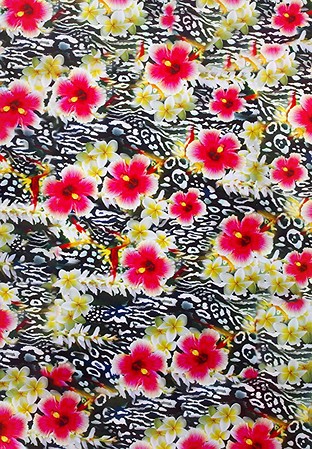 DSI Floral Leopard Print on Lycra 1219
