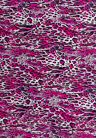 DSI Textured Leopard Print Lycra 1232 
