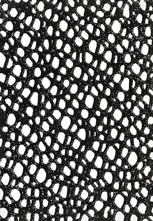 Chrisanne Clover Metallic Abstract Fish Net