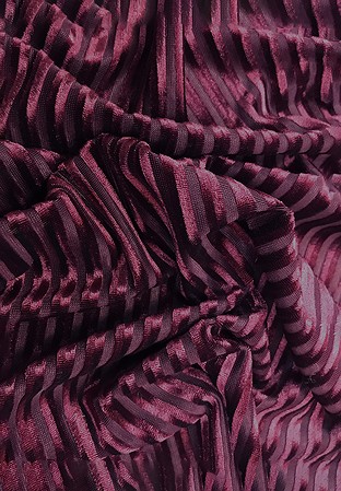 Chrisanne Clover Velvet Narrow Stripe Burnout