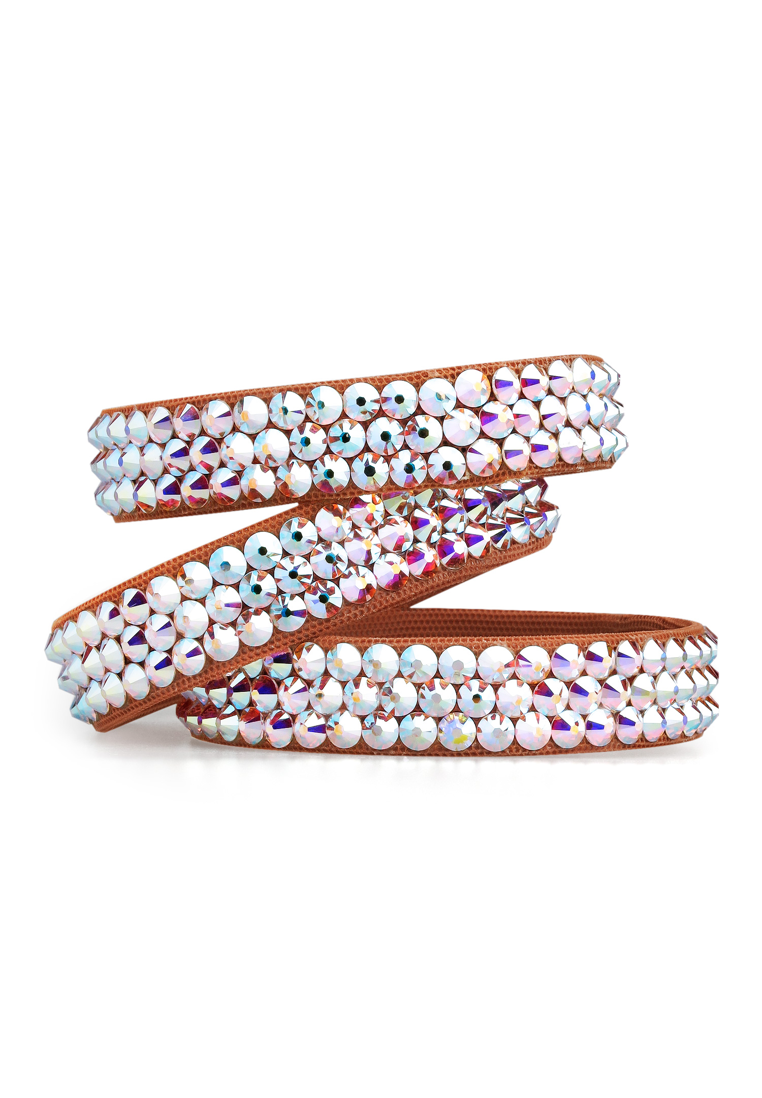 BeSparkled Crystal AB 3 Row Rhinestone Bracelet (Single