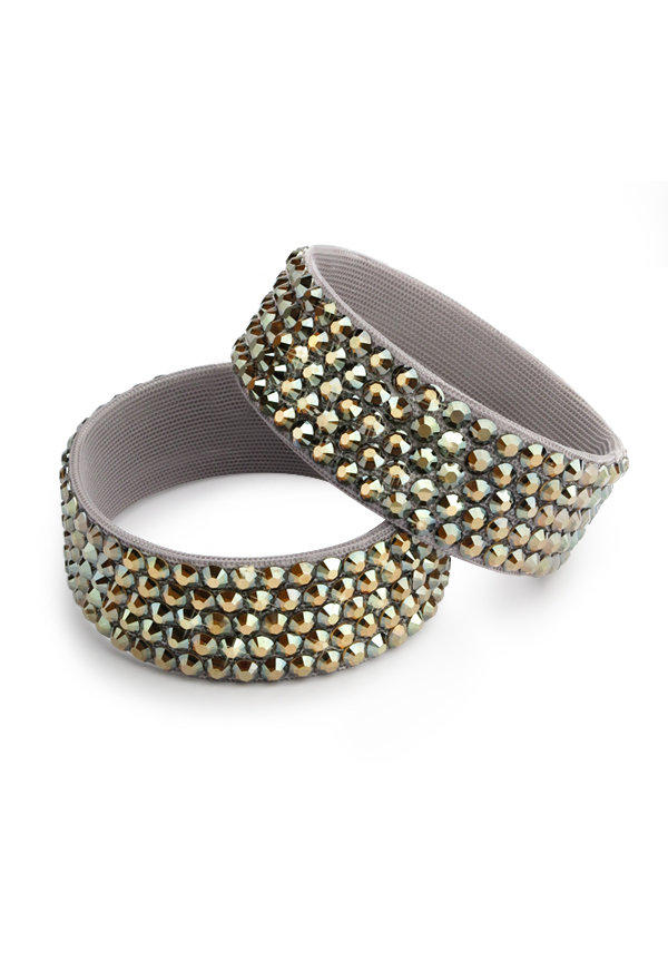 BeSparkled Crystal Tabac 5 Row Crystallized Bracelet (Single)-Crystal Tabac