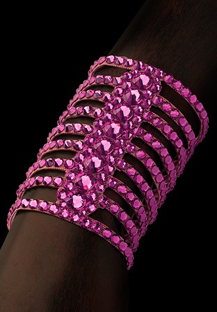 Bettina Rhinestone Bracelet BC-204-Fushia