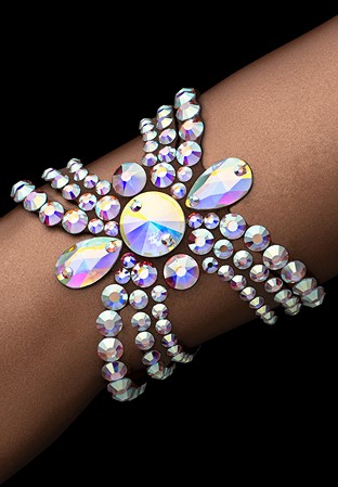 Bettina Rhinestone Bracelet HJ903-Crystal AB