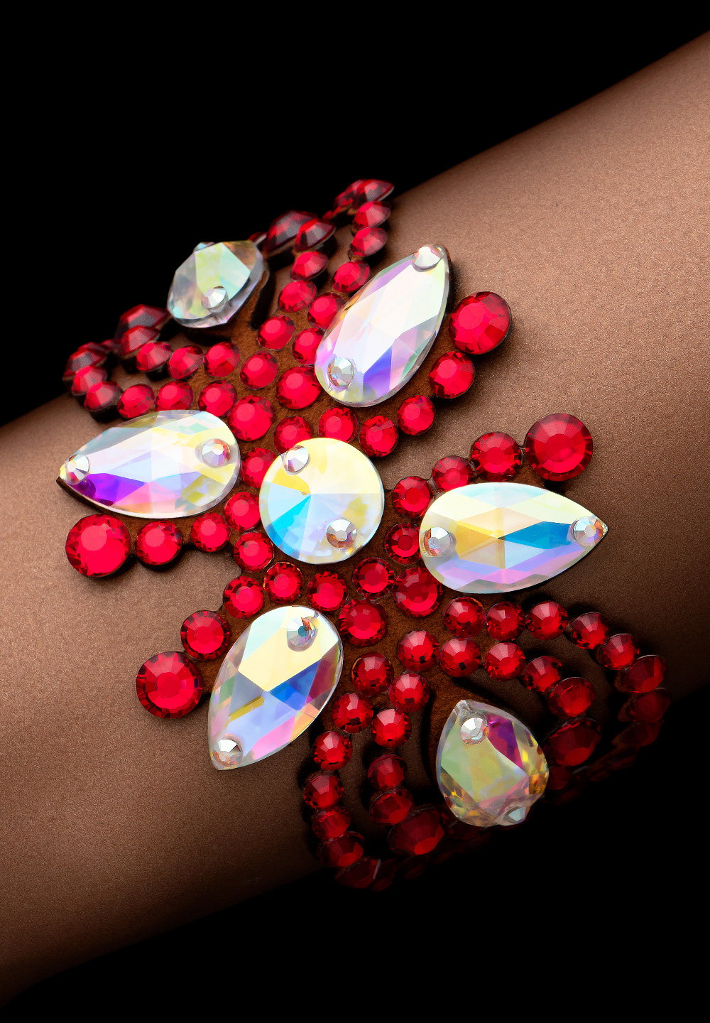 Bettina Rhinestone Bracelet BC-906-2-Crystal AB