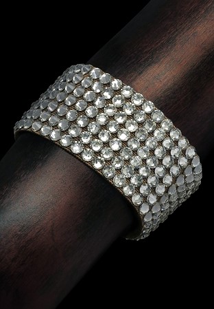 Sarika 7 Row Rhinestone Bracelet DCX655 Crystal-Crystal