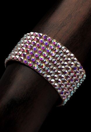 Sarika 7 Row Rhinestone Bracelet BC-655 Crystal AB-Crystal AB