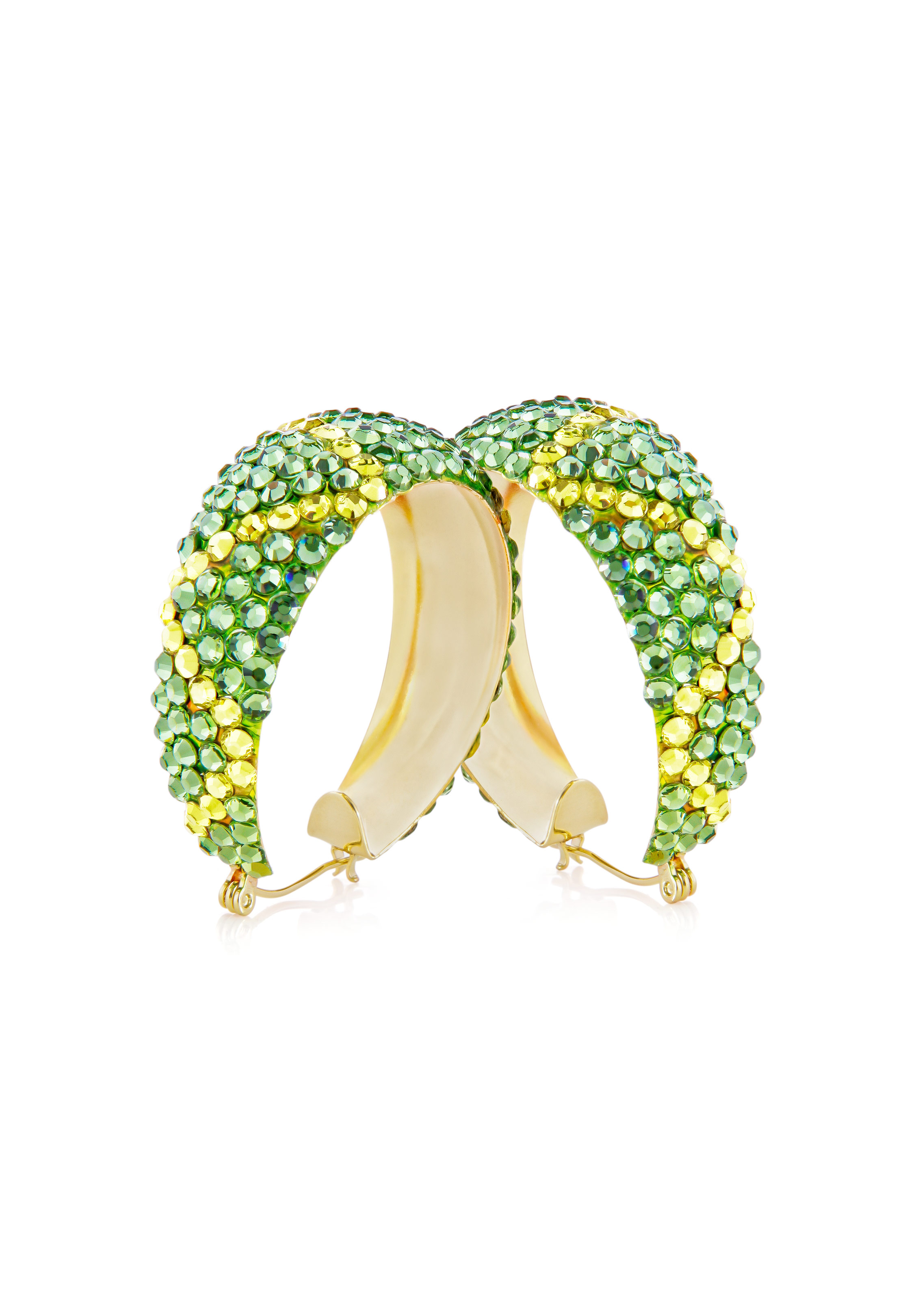 Arabella Crystallized Earrings-Jet