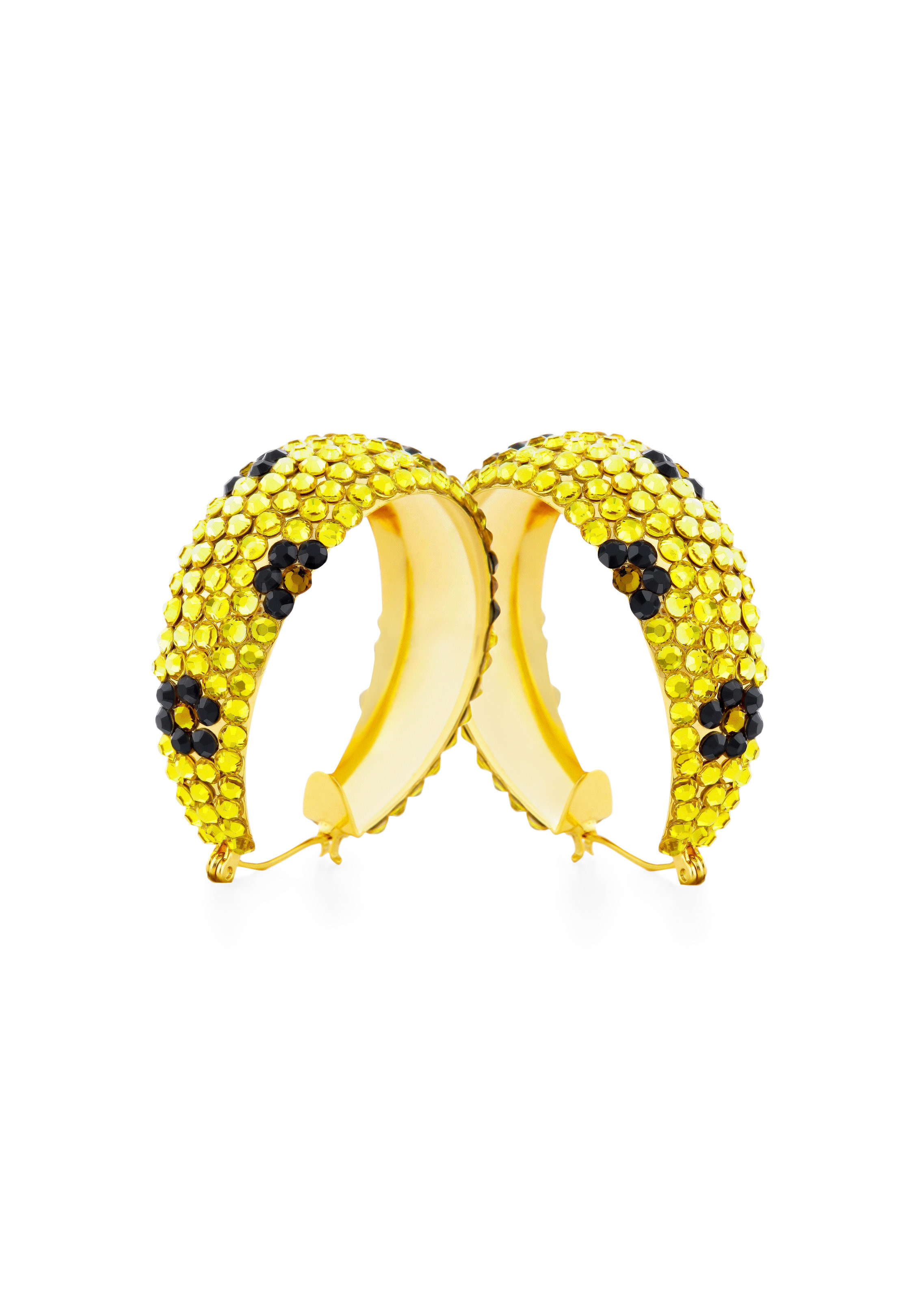 Calista Crystallized Hoop Earrings-Crystal