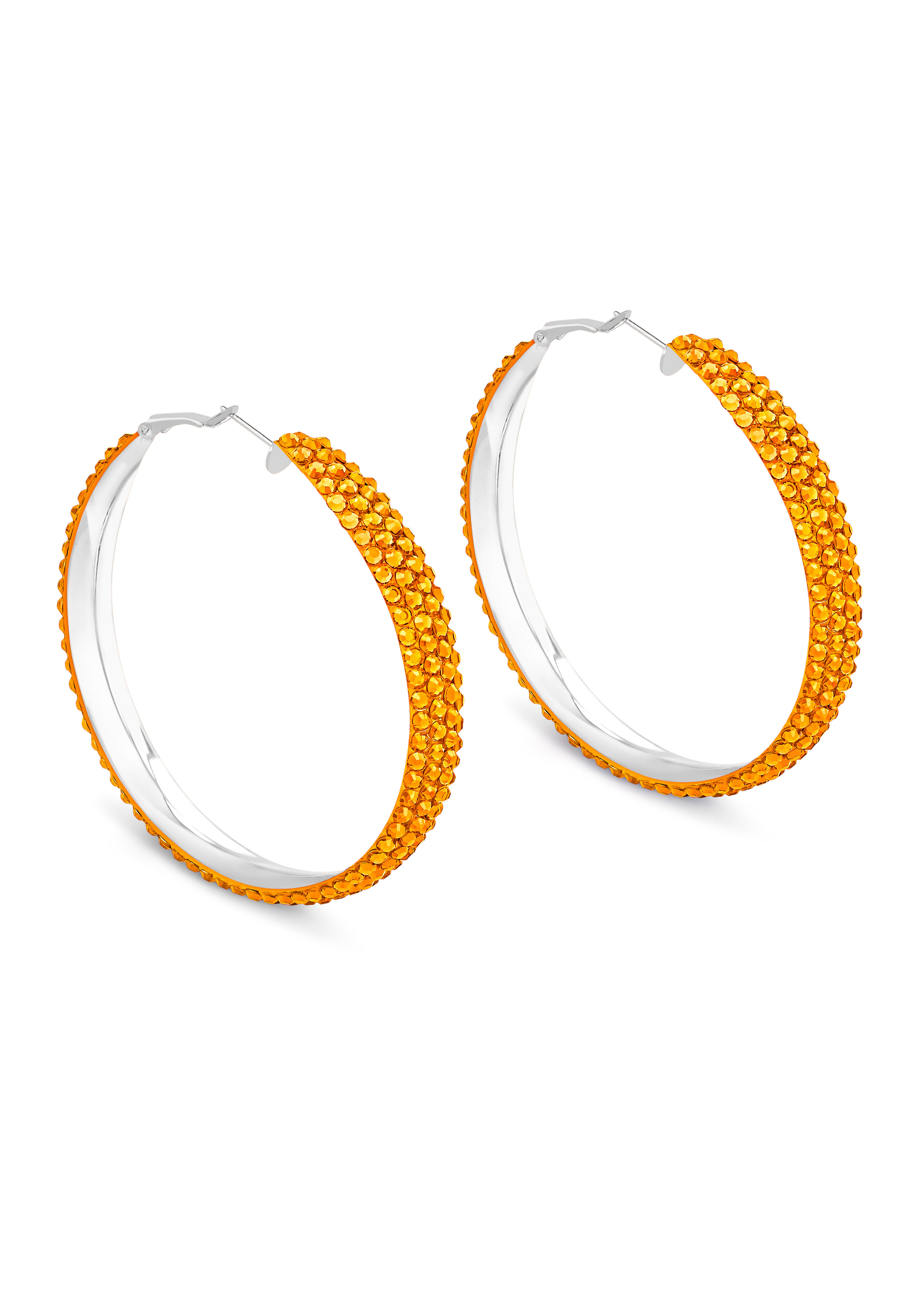 Classic Shine Hoop Earrings HE/L PE-Topaz