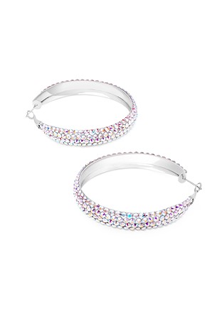 Classic Shine Hoop Earrings HE/M PE-Crystal AB
