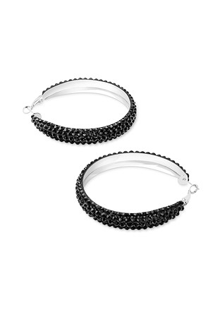 Classic Shine Hoop Earrings HE/M PE-Jet