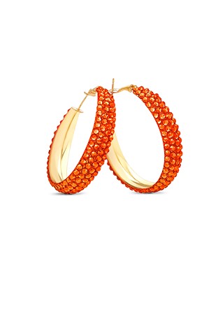Classic Shine Hoop Earrings-S (1.75 X 1.75 inch)-Hyacinth