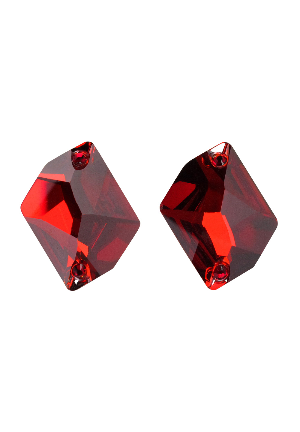 Crystal Cosmic Earrings Red Magma 2521RM-Red Magma