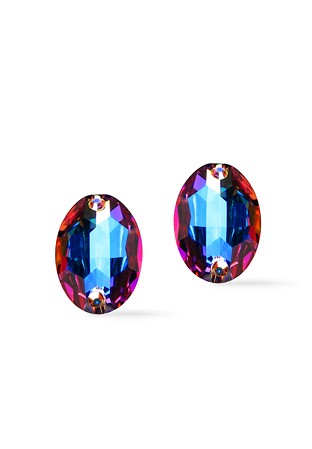 Crystal Oval Earrings Crystal AB 2522AB-Crystal AB