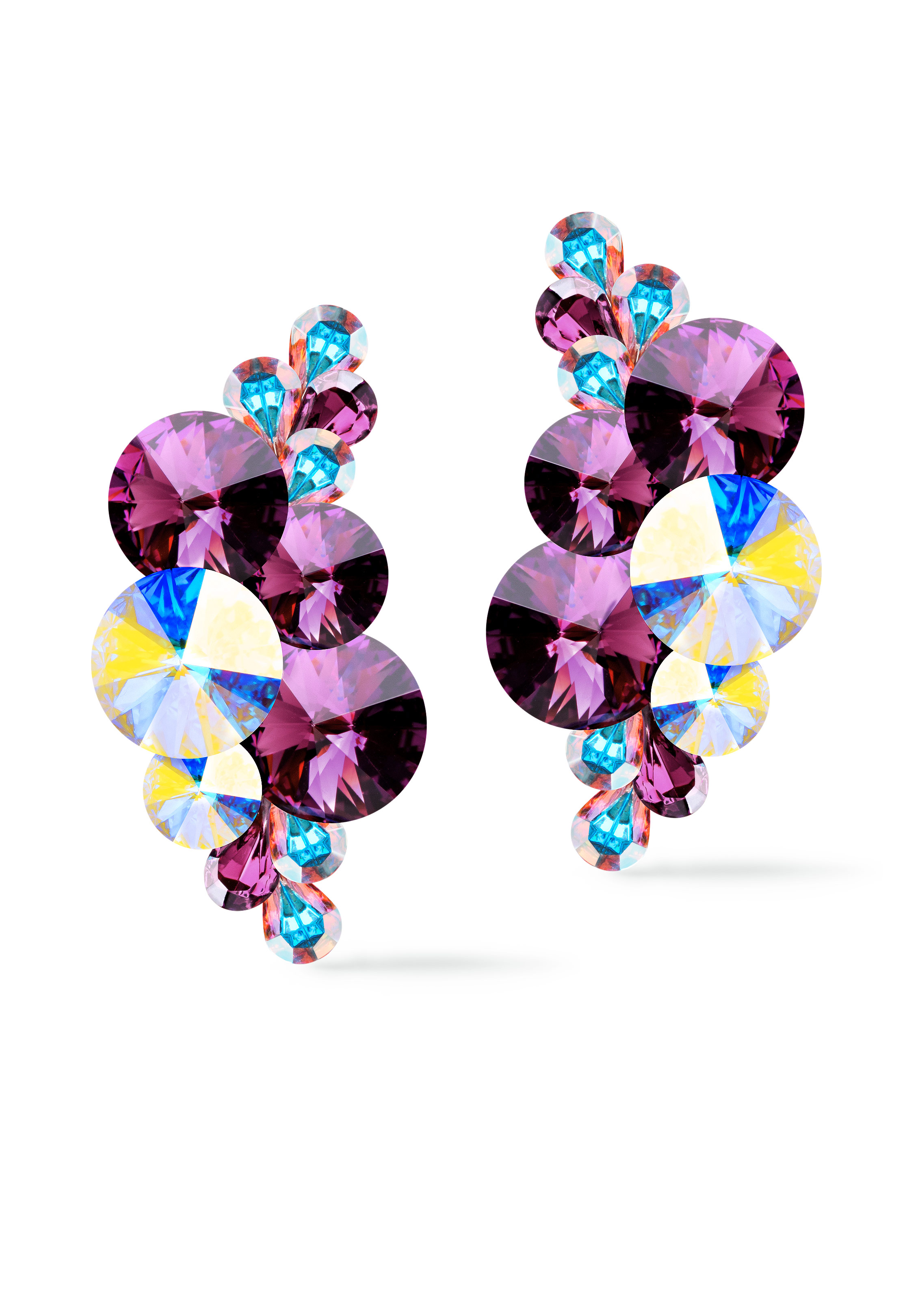 Rhinestone2001 AMCAB-Amethyst / Crystal AB