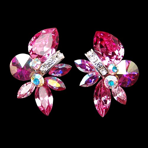 Rhinestone Earring 2037 VC-Volcano
