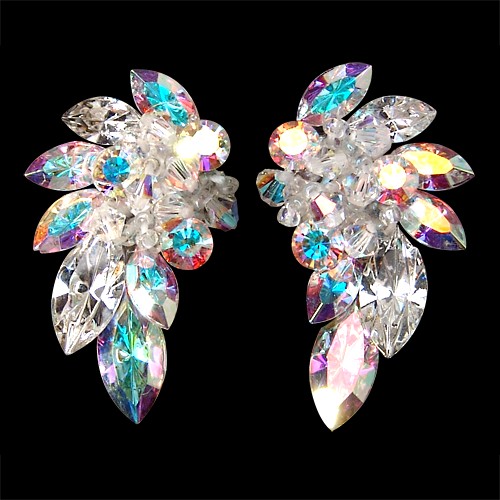 Rhinestone Earring 2039 CAB-Crystal AB