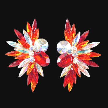 Rhinestone Earring 204126 HC-Hyacinth