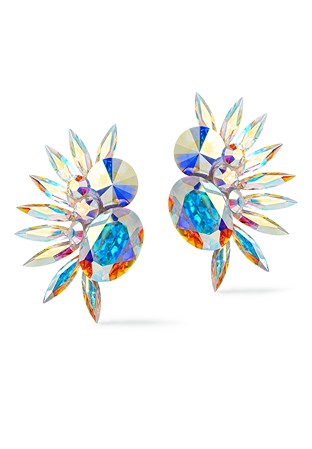 Rhinestone Earring 204130 Crystal AB-Crystal AB