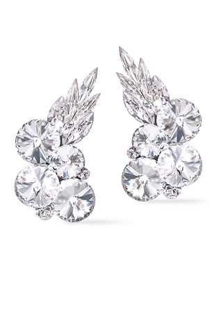 Rhinestone Earring 204165 CST-Crystal