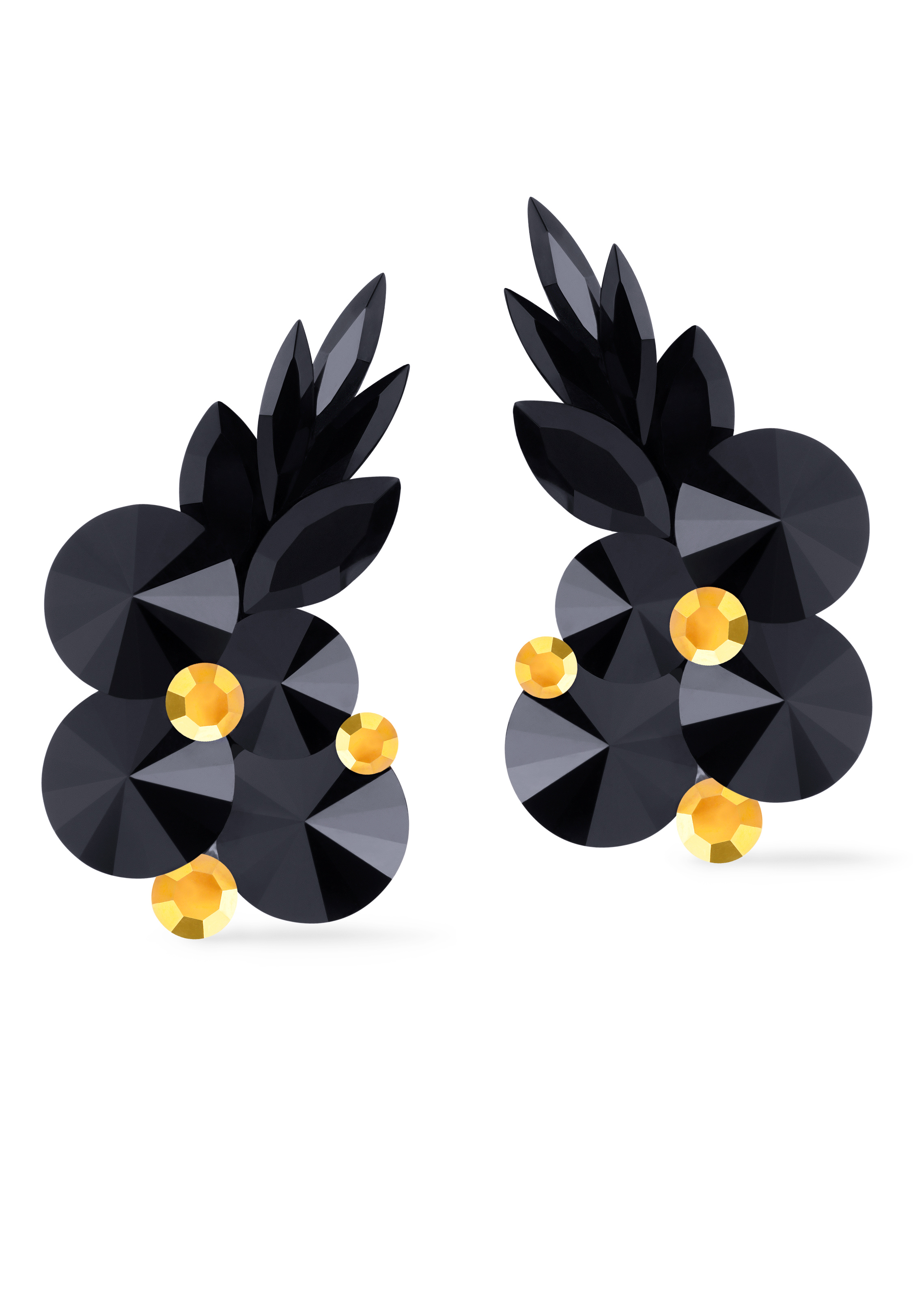 Rhinestone Earring 204165 JT-Jet