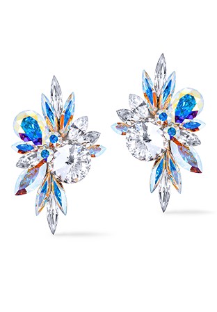 Rhinestone Earring 204168 CAB-Crystal AB