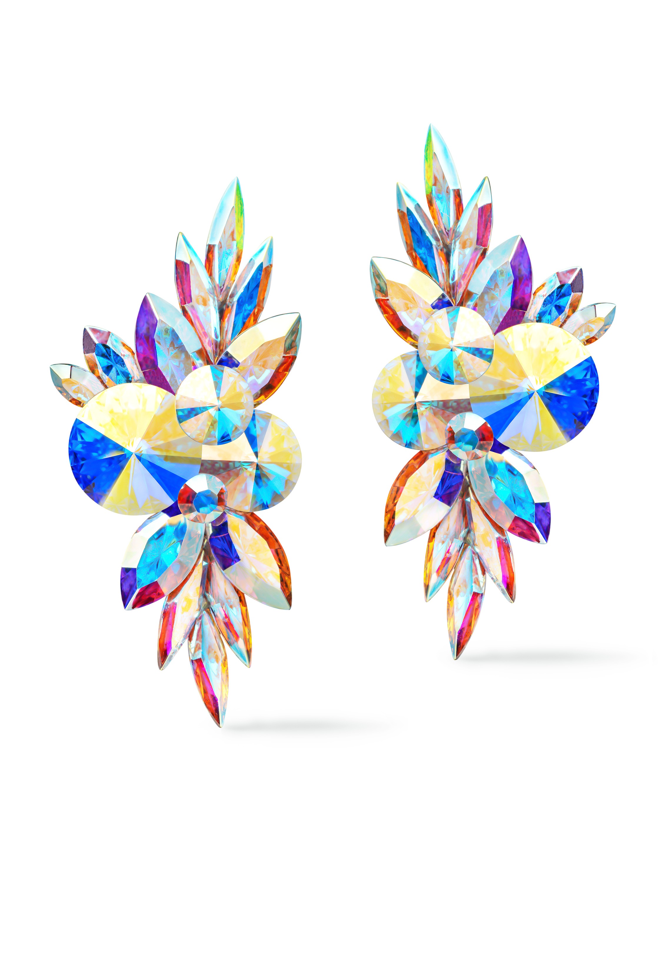 Rhinestone Earring 204171 CAB-Crystal AB