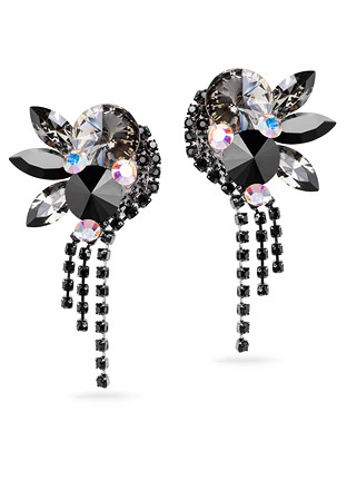 Rhinestone Earring 204178 BDJT-Black Diamond / Jet