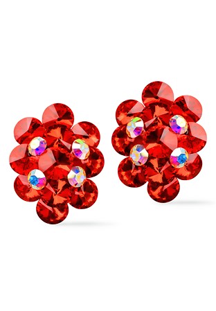 Rhinestone Earring 204181 LSM-Light Siam