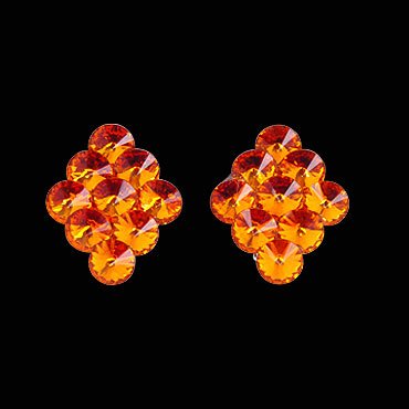 Rhinestone Earring 204185 TP-Topaz