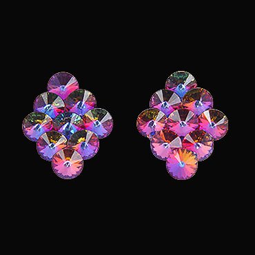 Rhinestone Earring 204185 VC-Volcano