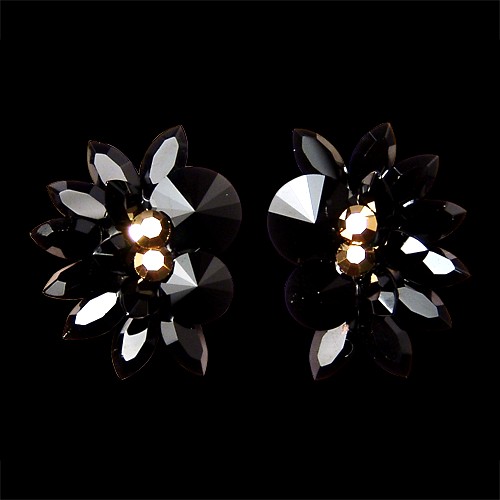 Rhinestone Earring 204187 JT-Jet