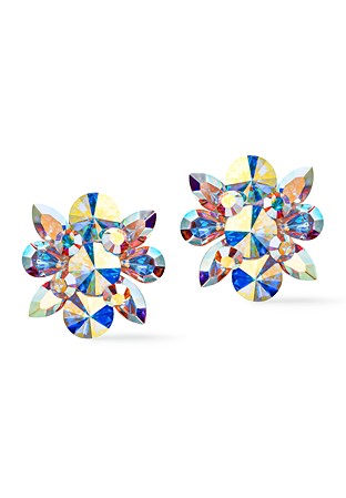 Rhinestone Earring 204193 CAB-Crystal AB
