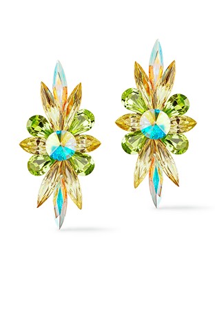 Rhinestone Earring 204196 JQPR-Jonquil / Peridot