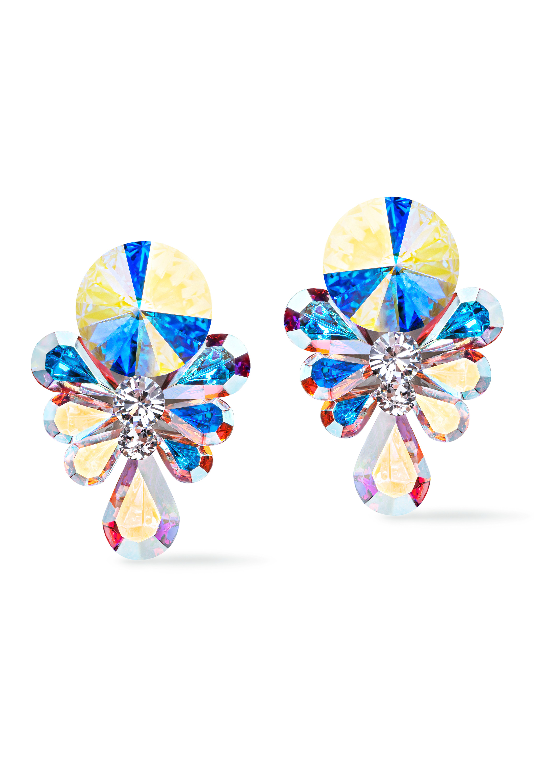 Rhinestone Earring 2041 CAB-Crystal AB